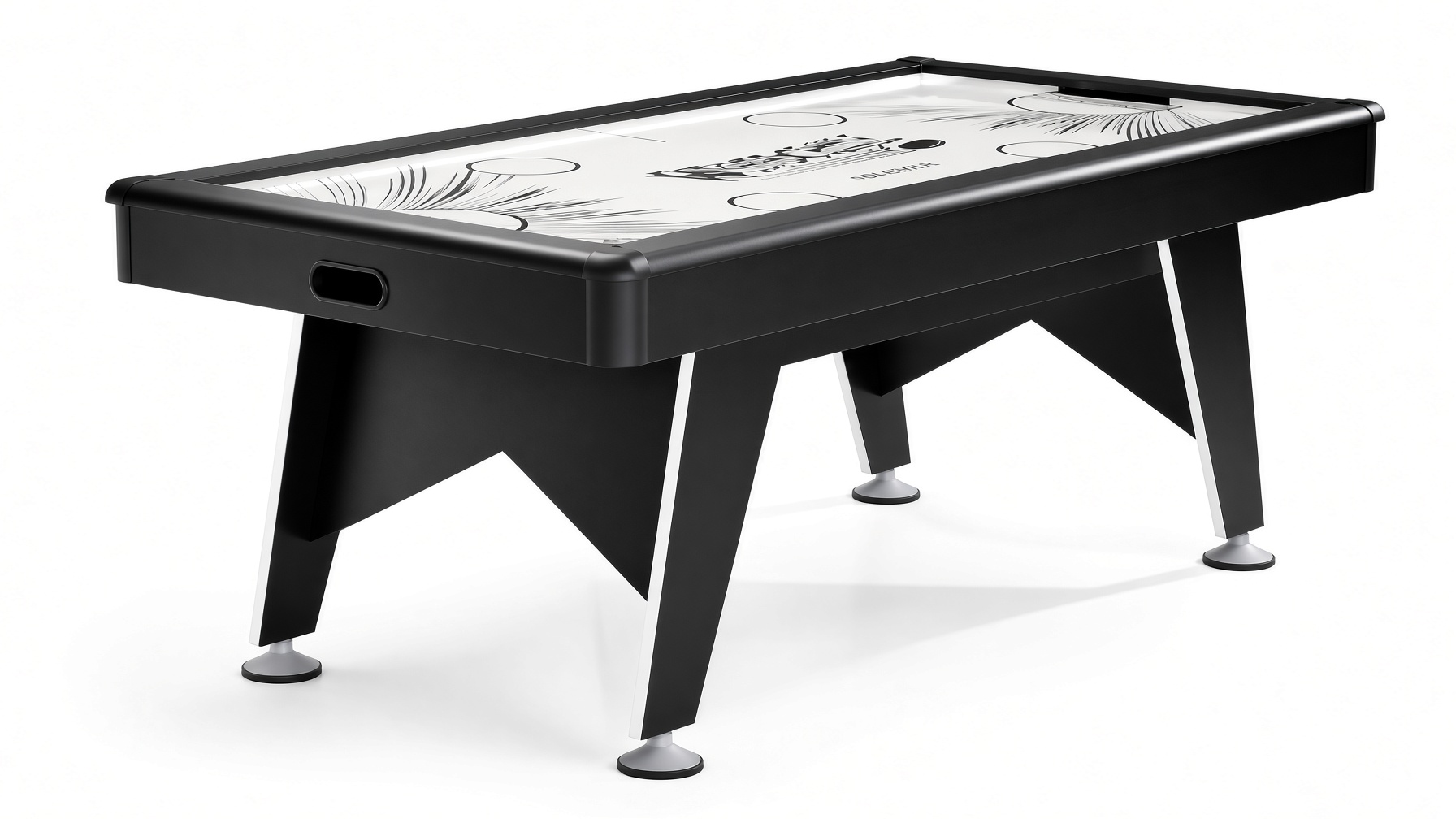 Brunswick Wind Chill 7-foot air hockey table in black assembled by DR Assembly in Florida