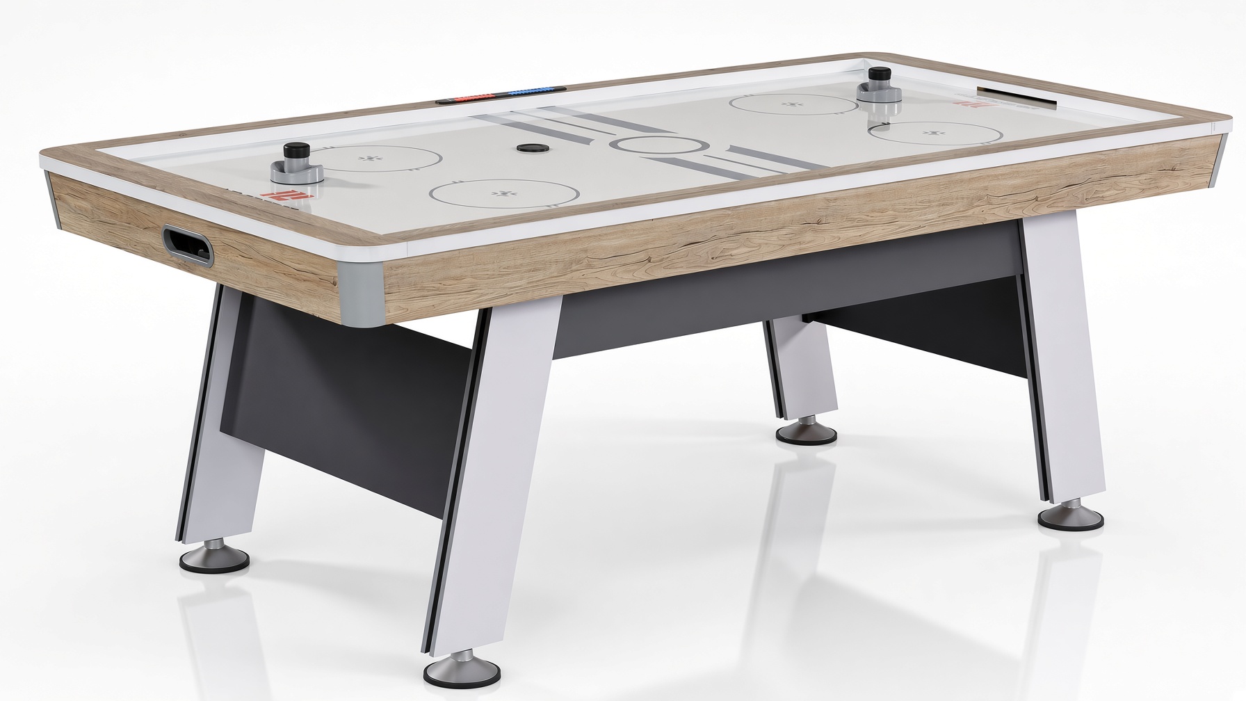 MD Sports Hinsdale air hockey table with light wood rails assembled by DR Assembly in Florida